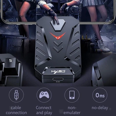 Portable LED Keyboard Mouse Converter for Android System Shooting Games - Image 1 of 4