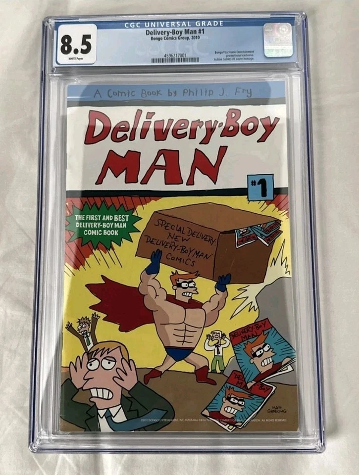 Delivery-Boy Man #1 Futurama Bongo Comics Matt Groening 2010 SDCC Variant RARE - Image 1 of 1