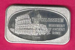 BARRA DE ARTE DE PLATA .999 EL COLISEO - Imagen 1 de 2