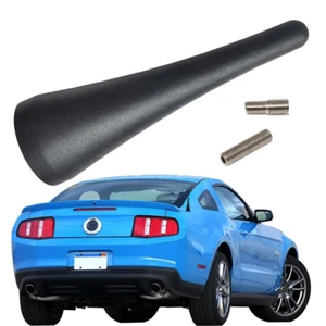 3.8 INCH Short Stubby Antenna Mast for 2010-2014 Ford Mustang Aluminum Black - Picture 1 of 12