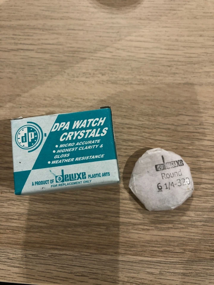 Crystal vetro pasta acrilica (a cupola) bombato da 260 mm a 348 mm x orologio  - Immagine 1 di 4