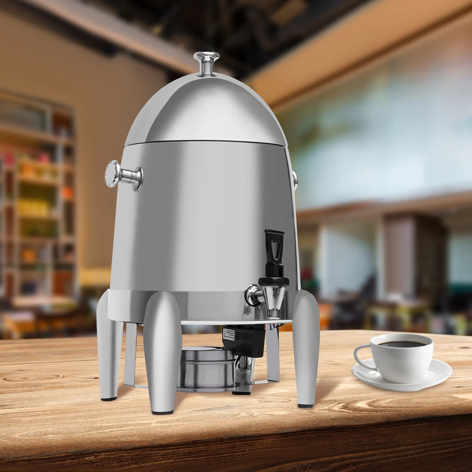 Dispensador de agua caliente - Dispensador de bebidas de acero inoxidable de 3 galones para café, té Foto 1 de 4