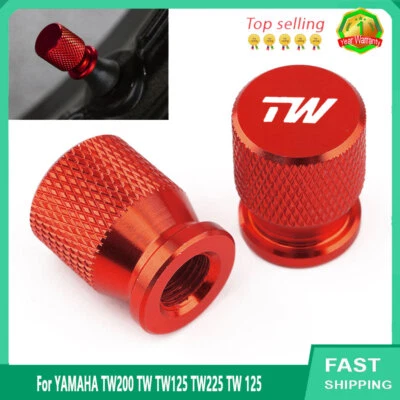 LOGO TW For YAMAHA TW200 TW TW125 TW225 TW 125 CNC Wheel Tire Valve Cover Cap - Image 1 of 4