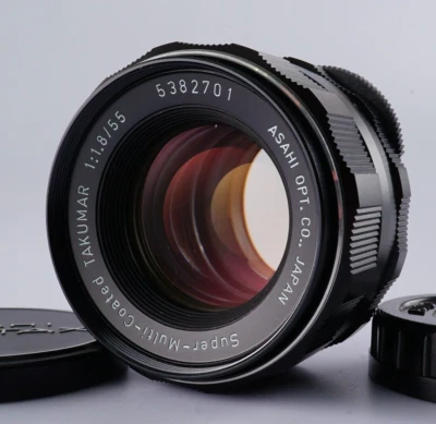 EX PENTAX SMC TAKUMAR 55mm F/1.8 MF Standard Lens for M42 From JAPAN - Image 1 of 4