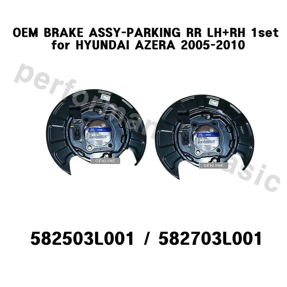 Conjunto de frenos OEM ESTACIONAMIENTO RR LH+RH 1 juego para HYUNDAI AZERA 2005-2010 Foto 1 de 1