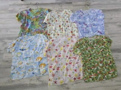 Lot of 6 - Scrubs of Key West Uniform Tops Size Small 🏝 Plus BONUS Top!  - Image 1 of 4