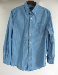 Camicia elegante CHAPS popeline elasticizzato S blu a righe L/S uomo small - Foto 1 di 7