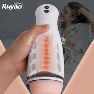 Automatic Handsfree Male Masturbator Cup Stroker Pocket Pussy for Men Sex Toy - Picture 1 of 5