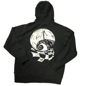 Vans / Pesadilla antes de Navidad DISTRESSED Sudadera con Capucha Brilla en la Oscuridad Negro M - Imagen 1 de 24