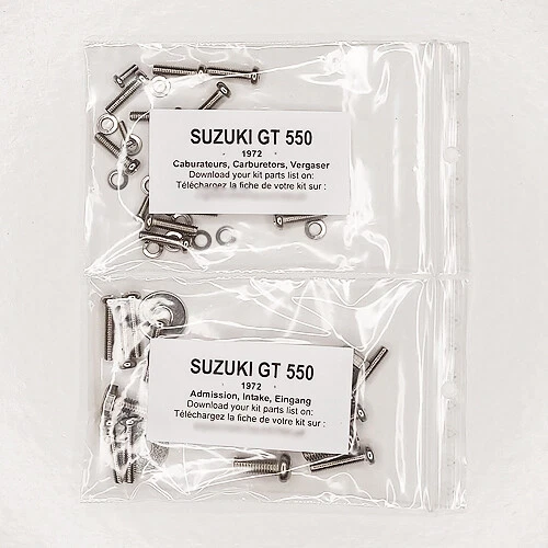 SUZUKI GT 550 J 1972 Kit viti PHILLIPS inox n°1 carburatori GT550 GT550J  Foto 1 de 1