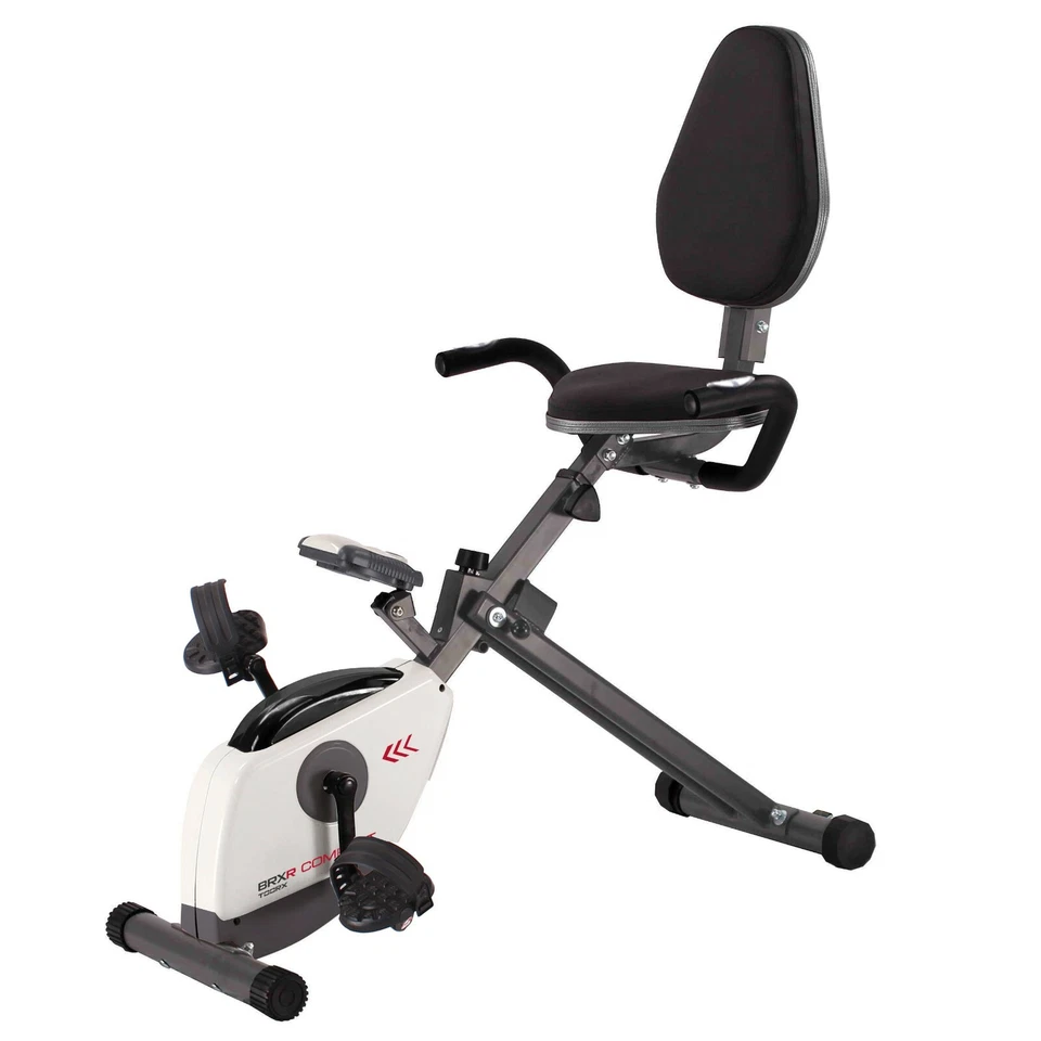 Toorx BRX Recumbent Compact Cyclette orizzontale con schienale Volano 6 kg