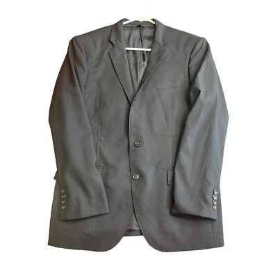 Blazer J Crew Ludlow X Loro Piana Negro Super 120s Hombres 40S Lana 2B Frontal Mangas 4B Foto 1 de 4