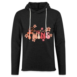 Blessed With Twins Lightweight Terry Hoodie - Picture 1 of 12