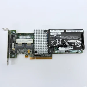 IBM 46M0851 M5015 6GB/s SAS RAID ControllerCard PCIe 512MB w/Battery CarrIer LP - Picture 1 of 3