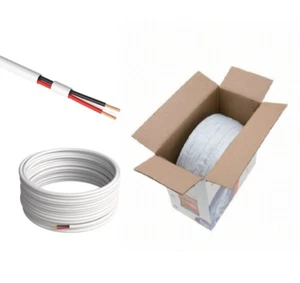 500ft Alarm Security Cable 18/2 Gauge Stranded Unshielded CCA Burglar Alarm Wire - Picture 1 of 8