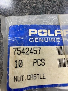OEM POLARIS SKI PIVOT CASTLE NUT 7542457 LOT OF 5 - Bild 1 von 3