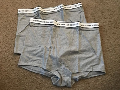 Bragas cortas de algodón Victoria’s Secret para mujer talla XL con logotipo cintura alta para niño nuevas con etiquetas Foto 1 de 4