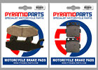 Front & Rear Brake Pads (2 Pairs) For Yamaha Yz 360 1989
