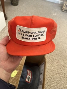 CAPPELLO CAMIONISTA FATTORIA VINTAGE LOUISVILLE Made ALLUS-CHALMERS SNAPBACK MESH - Foto 1 di 9