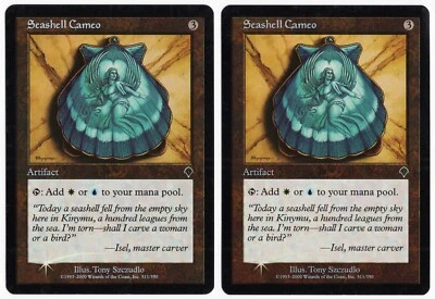 Seashell Cameo x2 2x 2000 Invasion FOIL Colorless Uncommon Artifact MTG NM AZ2 - Image 1 of 2