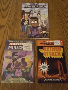Lot Of 3 Minecraft Books + Minecraft E-Guide Code - Picture 1 of 11