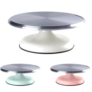 Cake Turntable 10'' Aluminum Cake Revolving Stand Holder Cake Baking - Picture 1 of 8