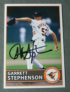 BALTIMORE ORIOLES Garrett Stephenson AUTOGRAPHED SIGNED BASEBALL POSTCARD PHOTO - Picture 1 of 3