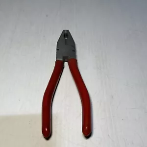 Cen Tech Tools 7" Long Red Rubber Grip Linesman Pliers Germany - Picture 1 of 6
