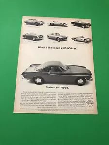 VOLVO P1800 VINTAGE ORIGINAL PRINT AD ADVERTISEMENT PRINTED - Picture 1 of 1