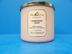 White Barn CHAMPAGNE TOAST Large 3 Wick Candle Bubbly Champagne 14.5 oz - Picture 1 of 6