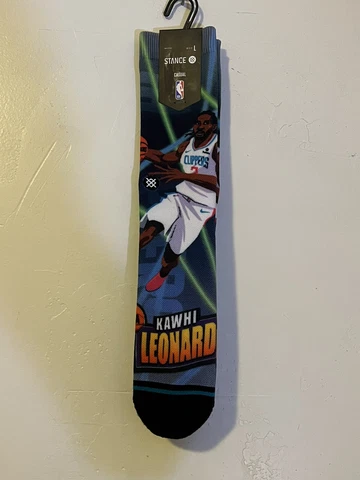 Kawhi Leonard Los Angeles Clippers Stance NBA Fast Break Socks Large Mens 9-13 Cover
