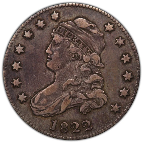 1822 Capped Bust Quarter Browning 1 graded VF35 by PCGS Original Type Coin Key Cover