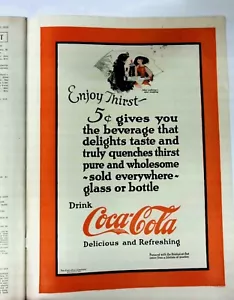 April 1923 Coke Ad Holland's Magazine Art Deco Short Stories Jokes Dallas TX - Picture 1 of 11