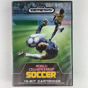 World Championship Soccer (Sega Genesis, 1989) with case & manual - Picture 1 of 3