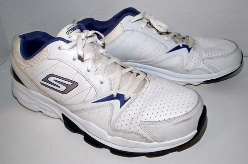 Baskets décontractées blanches pour hommes Skechers Go Train Supreme taille 13 53935 neuves avec étiquette