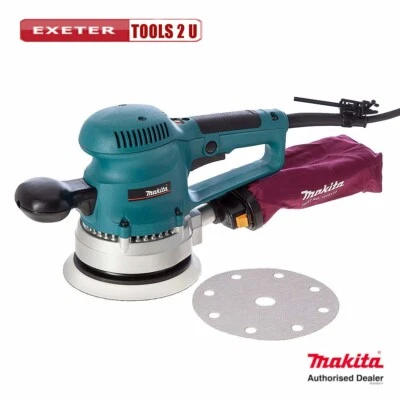 Makita BO6030 6"/150mm Corded Random Orbit Sander With Dust Bag 240V/310W - Image 1 of 4