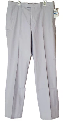 Pantalones informales para hombre INC International Concepts London plateados W36 X L34 frente plano Foto 1 de 4