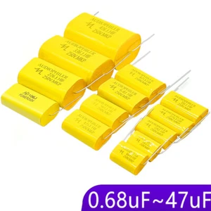 Condensadores cruzados axiales no polarizados 250V 0,68/1/2,2/3/4/4,7/5,6/8,2/10/47uF - Imagen 1 de 3