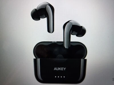 Aukey EP-T28 Soundstream Wireless Earbuds NEW (Black) - Image 1 of 3