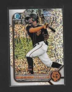 LUIS MATOS 2022 Bowman Chrome Prospects BCP-55 SPECKLE Refractor /299 SF Giants - Picture 1 of 2