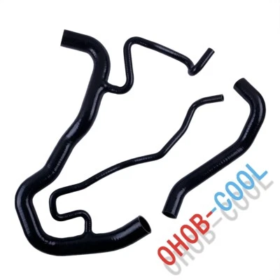 Black For 2011-2016 GMC Sierra 2500HD 3500HD 6.6L Duramax Silicone Radiator Hose - Image 1 of 4