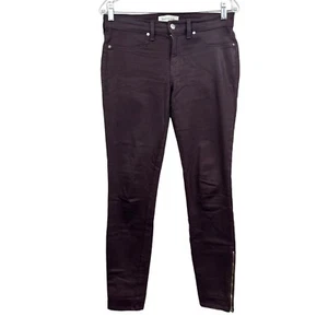 Henry & Belle Womens Jeans Super Skinny Ankle Stretch Coated Cordovan Size 28 - Picture 1 of 7