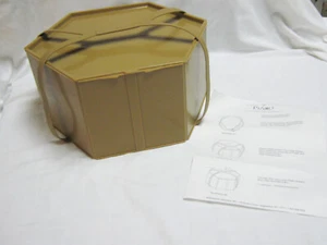 Vtg Piatto Bakery Box 2 Layer Carrier Cookie Cake Pie Handle Instruction - Picture 1 of 9