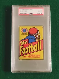 1981 TOPPS FOOTBALL WAX PACK PSA 6 EX/NM POSSIBLE JOE MONTANA RC - Picture 1 of 5