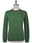 Kiton Knt Green Cotton Sweater Crewneck A1383 Man