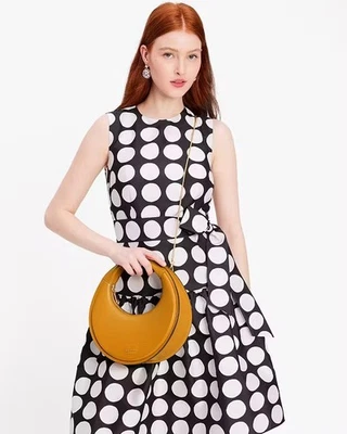 New Kate Spade New York Lamb Leather Expo Handbag Handle Yellow Purse Holiday - Image 1 of 4