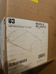 Middle Atlantic U3, 3U Solid Steel Rack Shelf 14.5" Depth For AV Receivers etc. - Picture 1 of 1