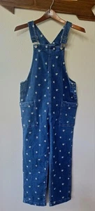 Hanna Andersson Daisy Mae bestickter Denim Overall Mädchen Größe 12 - Bild 1 von 6
