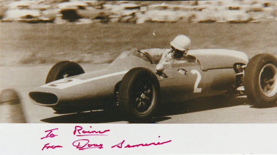 DOUG SERRURIER - ORIG SIGNED PHOTO: DECEASED F1-GP DRIVER - Image 1 of 1