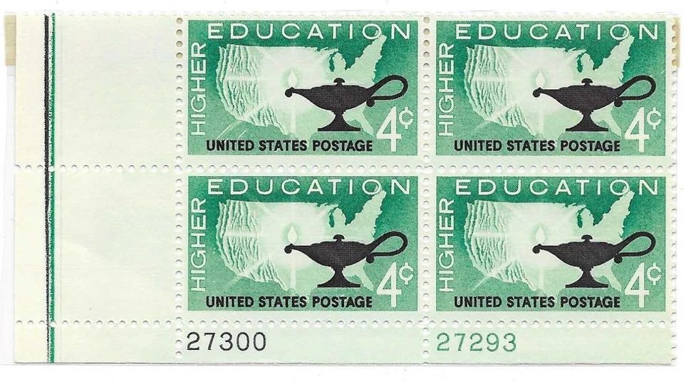 1962 Scotts #1206 Higher Education  4c  Plate Block of 4  MNH OG - Image 1 of 1